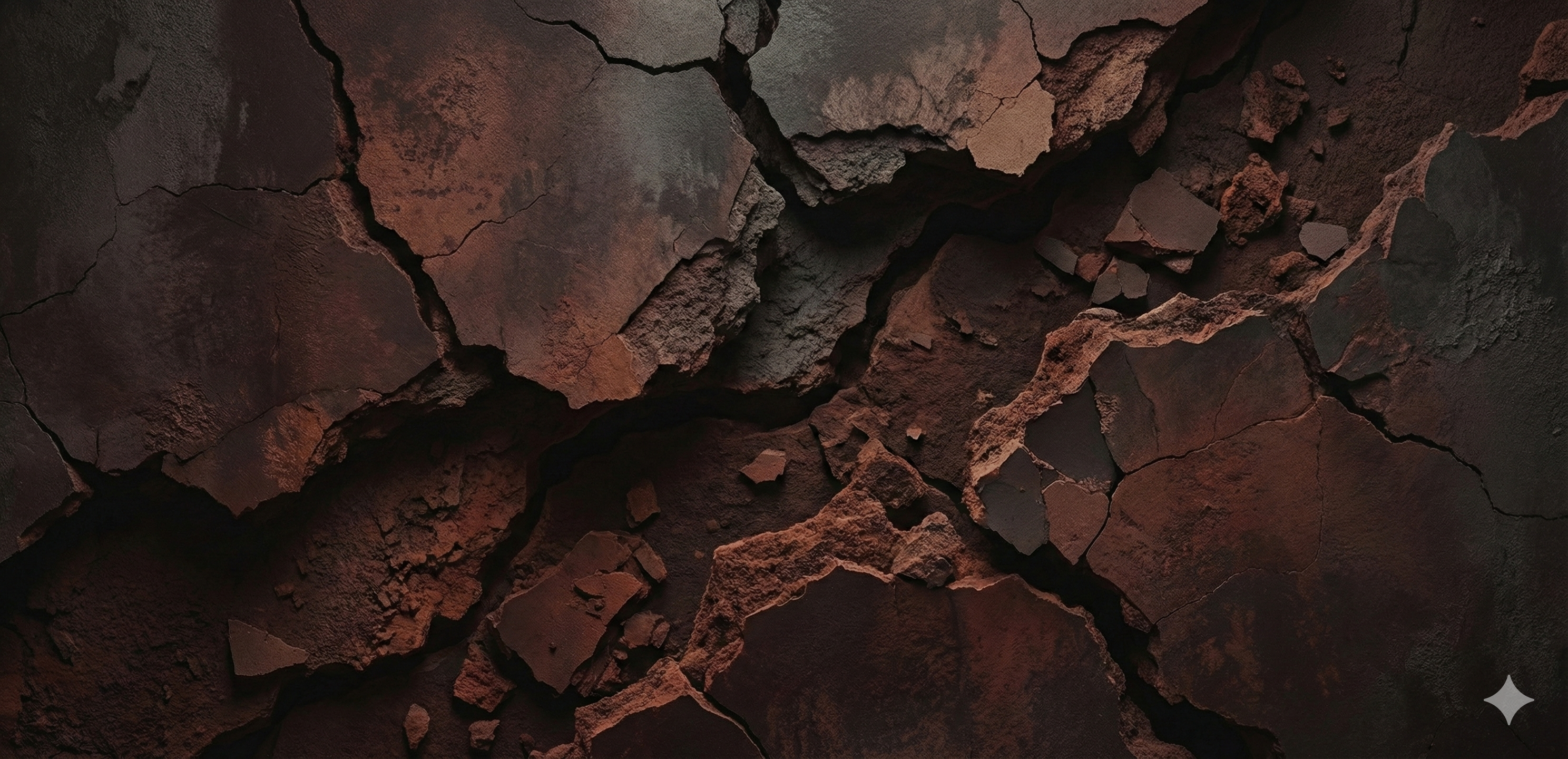 Erosion, Risse und Fragmentierung